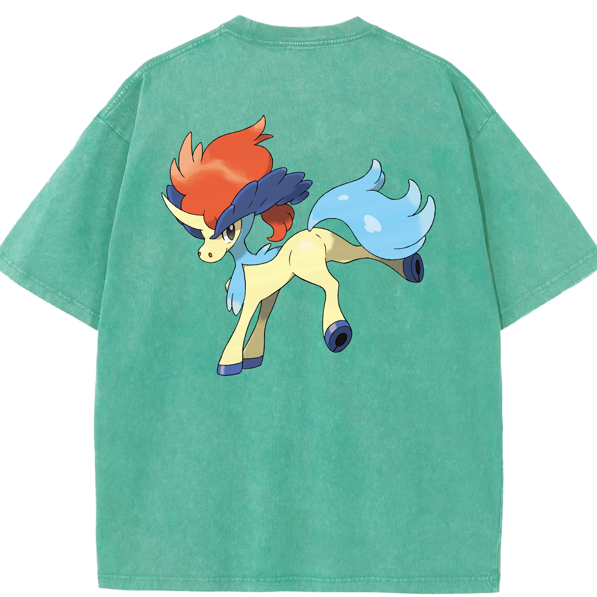 （画像用） ポケットモンスター Pokémon 綿100% ヴィンテージ風 半袖Tシャツ（背面プリント）